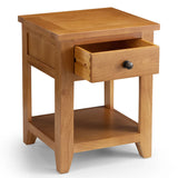 Wooden Lamp Table With 1 Drawer - Astoria