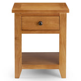 Wooden Lamp Table With 1 Drawer - Astoria