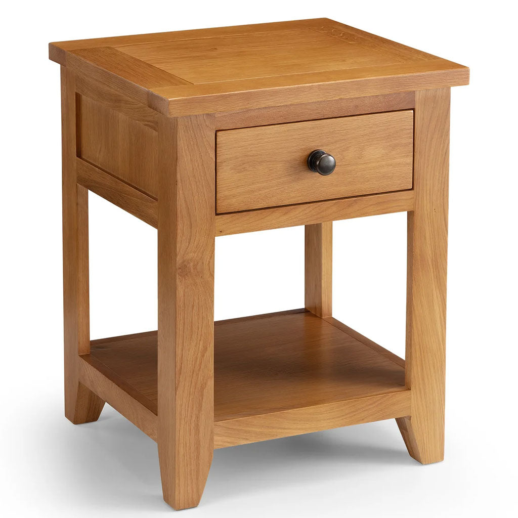 Wooden Lamp Table With 1 Drawer - Astoria