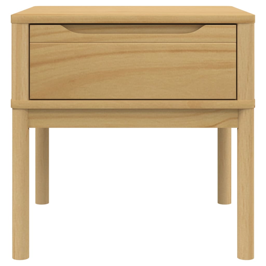 Wooden Lamp Table With 1 Drawer - Floro