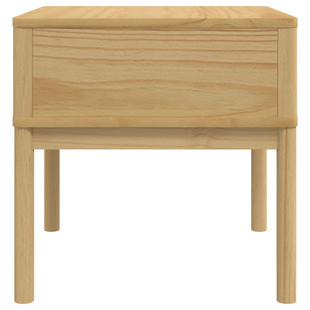 Wooden Lamp Table With 1 Drawer - Floro