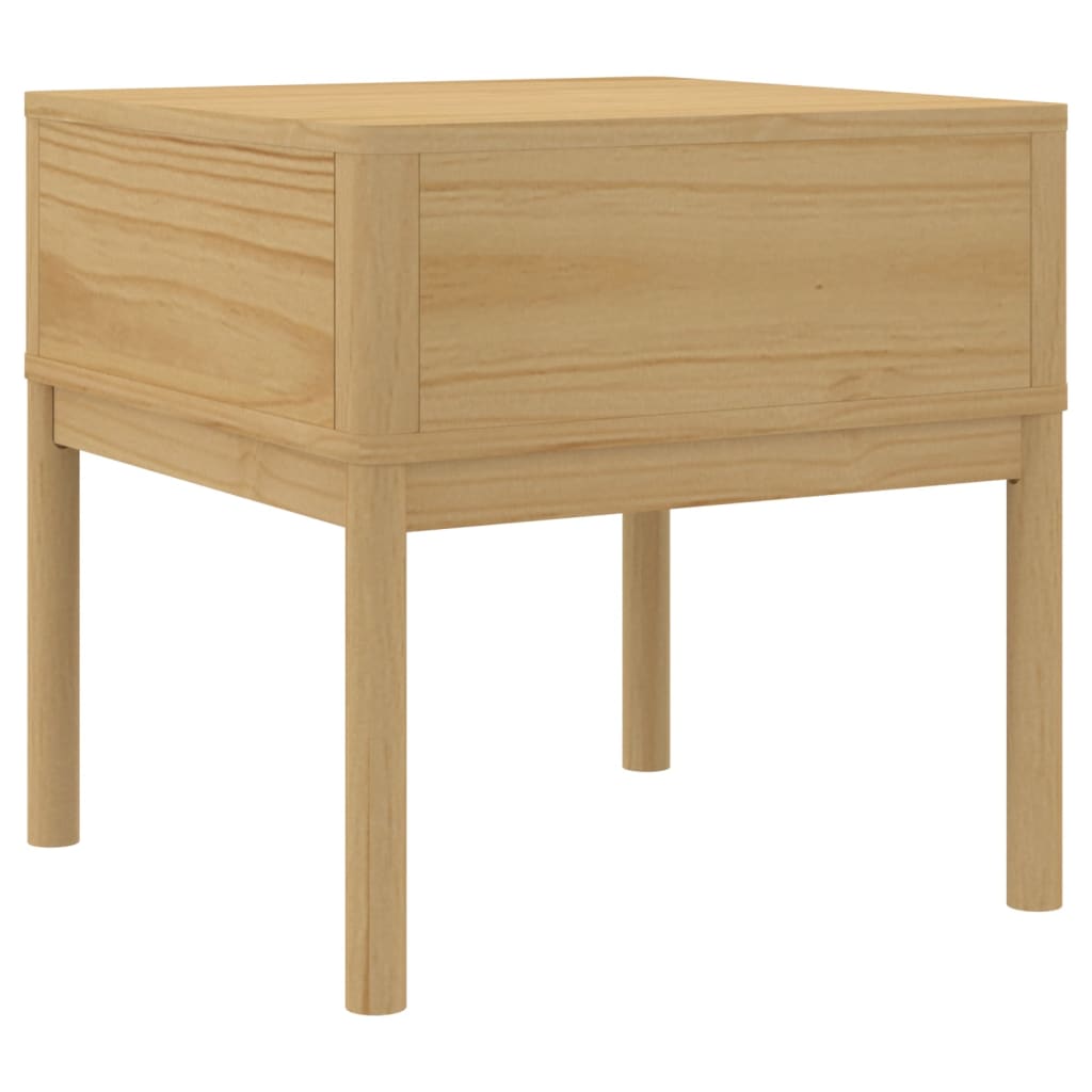 Wooden Lamp Table With 1 Drawer - Floro