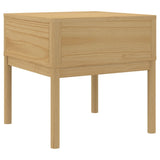 Wooden Lamp Table With 1 Drawer - Floro