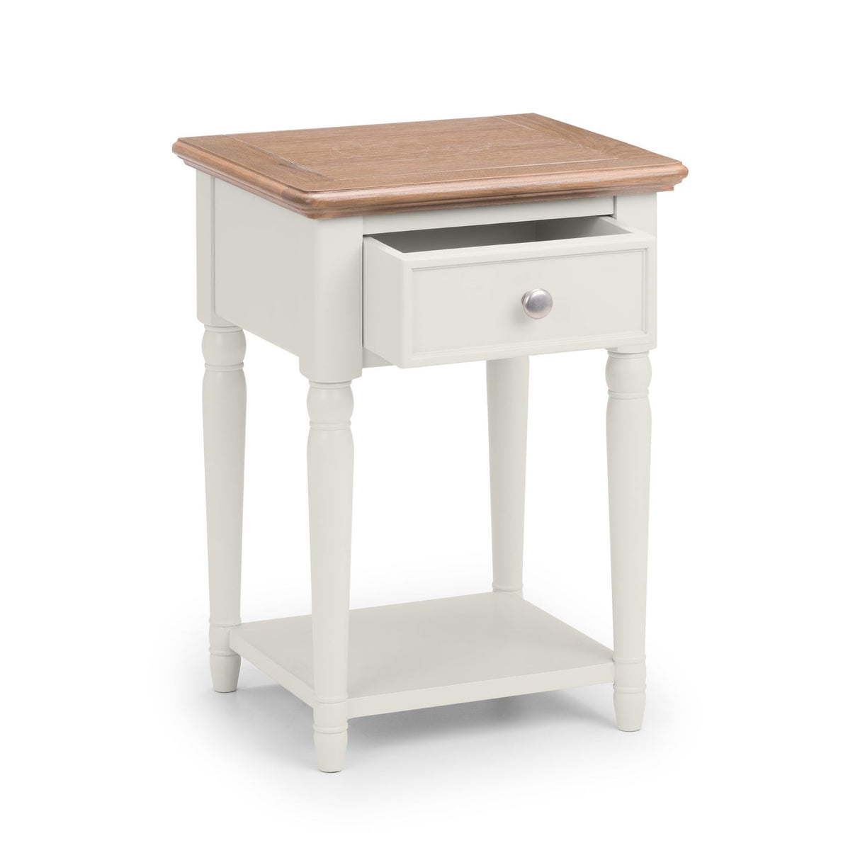 Wooden Lamp Table With 1 Drawer - Provence