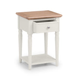 Wooden Lamp Table With 1 Drawer - Provence