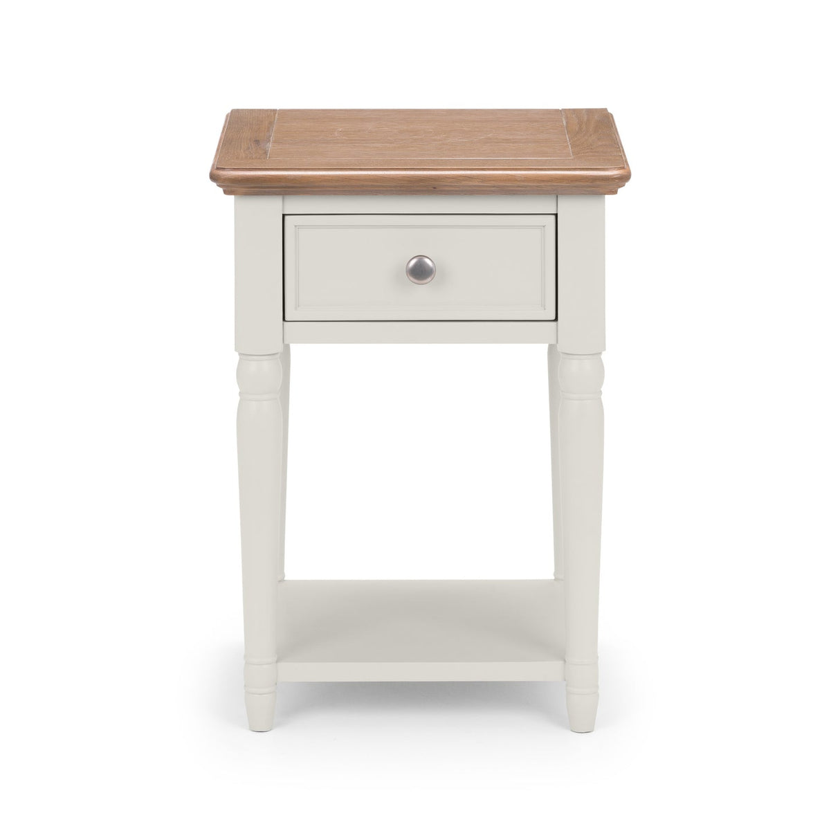 Wooden Lamp Table With 1 Drawer - Provence