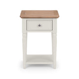 Wooden Lamp Table With 1 Drawer - Provence