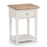 Wooden Lamp Table With 1 Drawer - Provence
