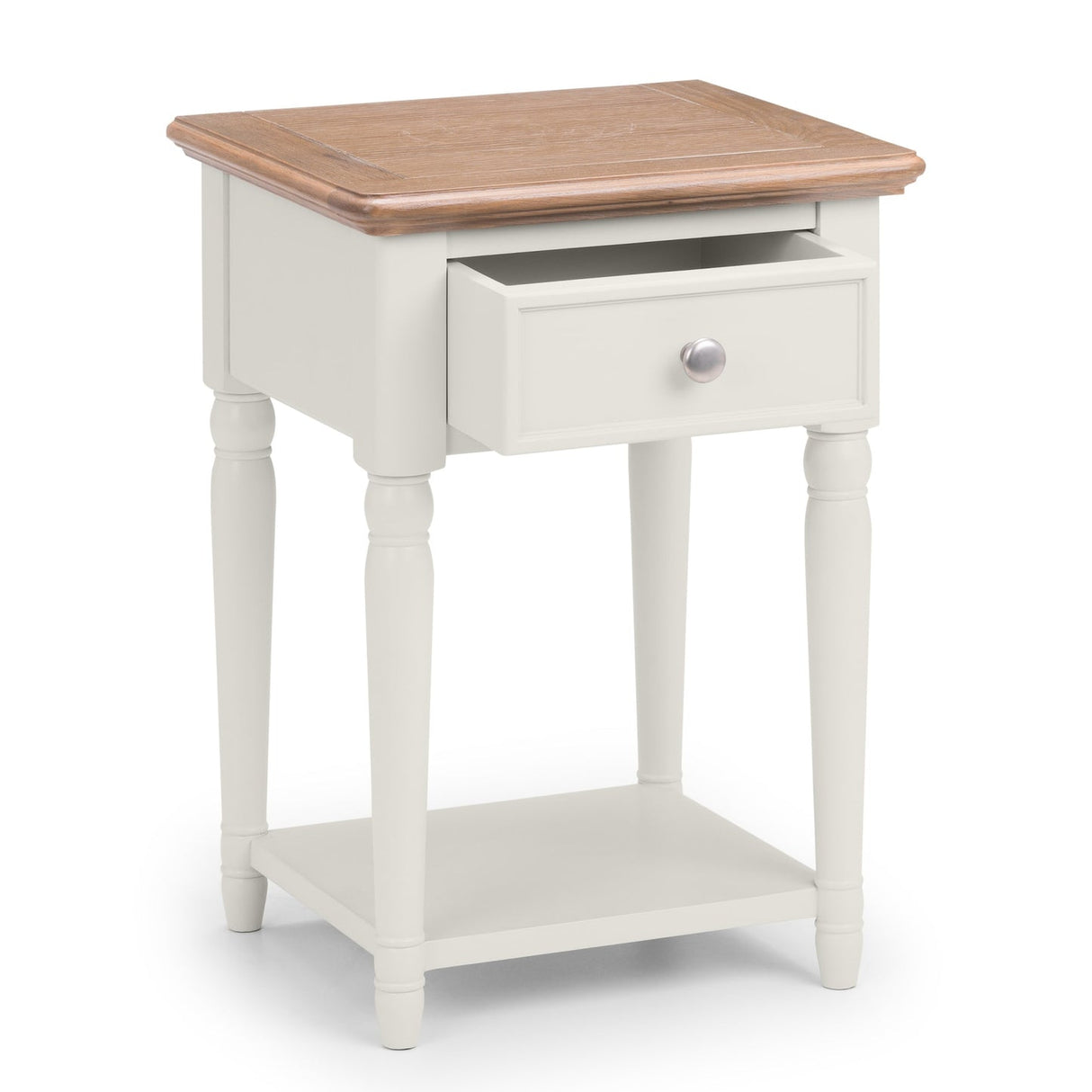 Wooden Lamp Table With 1 Drawer - Provence