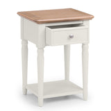 Wooden Lamp Table With 1 Drawer - Provence