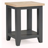 Wooden Lamp Table With 2 Drawers - Bordeaux