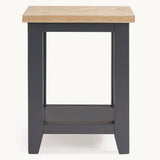 Wooden Lamp Table With 2 Drawers - Bordeaux