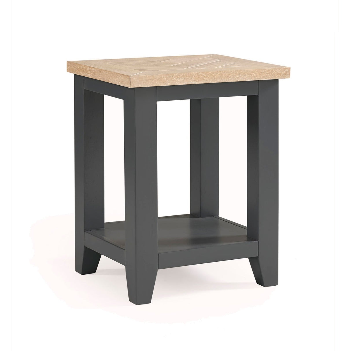 Wooden Lamp Table With 2 Drawers - Bordeaux