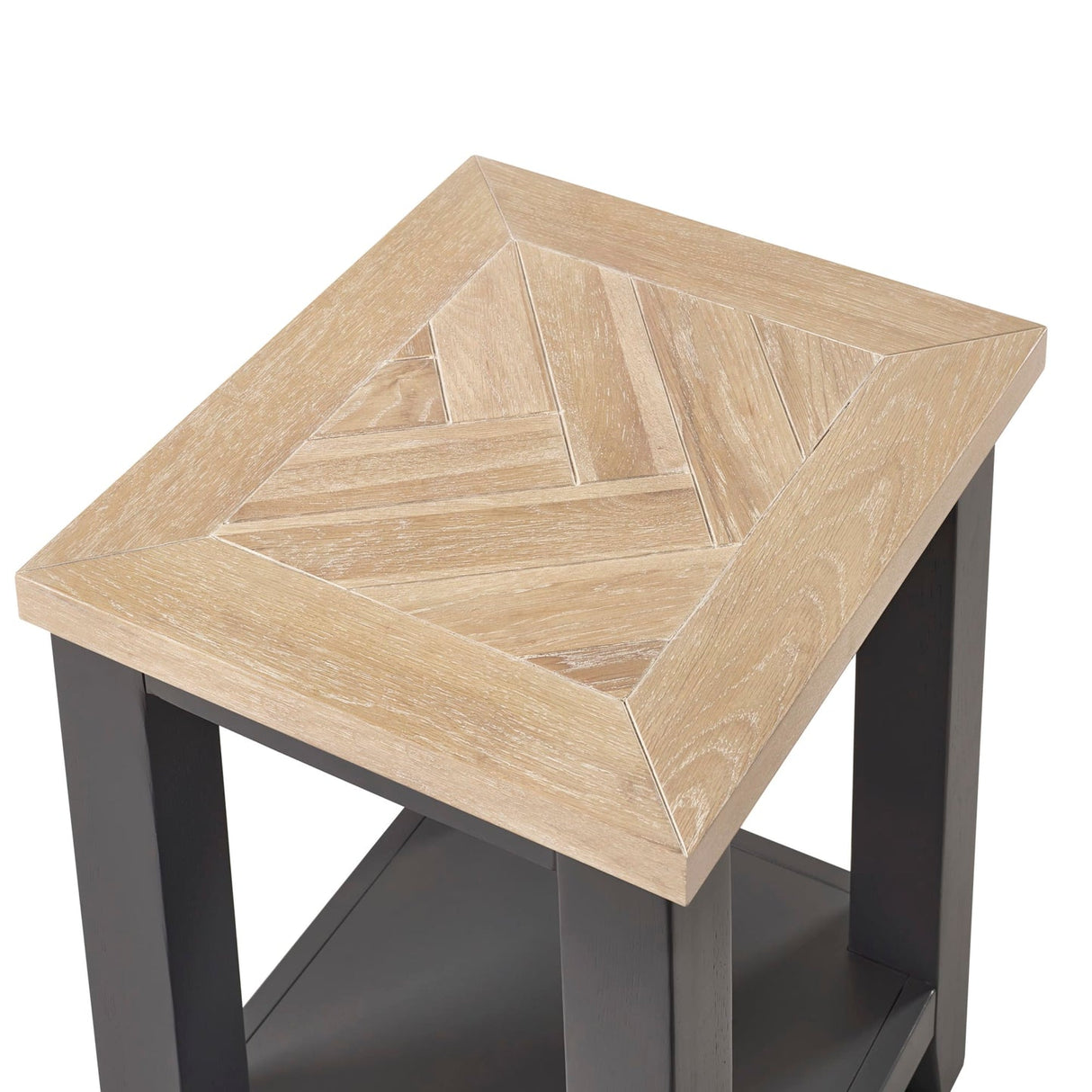 Wooden Lamp Table With 2 Drawers - Bordeaux