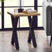 Wooden Lamp Table With Black Legs - Harvey