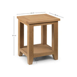 Wooden Lamp Table With Undershelf - Astoria