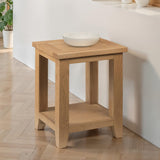 Wooden Lamp Table With Undershelf - Astoria