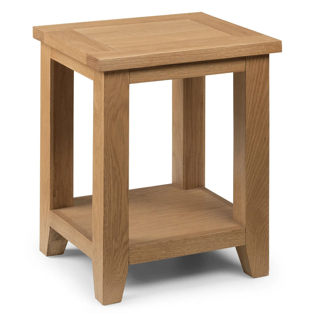 Wooden Lamp Table With Undershelf - Astoria