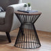 Wooden Lamp Table With Wire Frame Round - Jersey