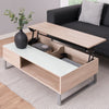 Wooden Lift Up Coffee Table With Glass Top - Azalea