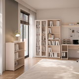Wooden Low Bookcase Wide With 2 Shelves - Alice Springs