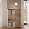 Wooden Low Bookcase Wide With 2 Shelves - Alice Springs