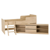 Wooden Low Sleeper Bed With Ladder - Felix