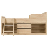 Wooden Low Sleeper Bed With Ladder - Felix