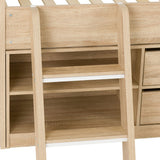 Wooden Low Sleeper Bed With Ladder - Felix