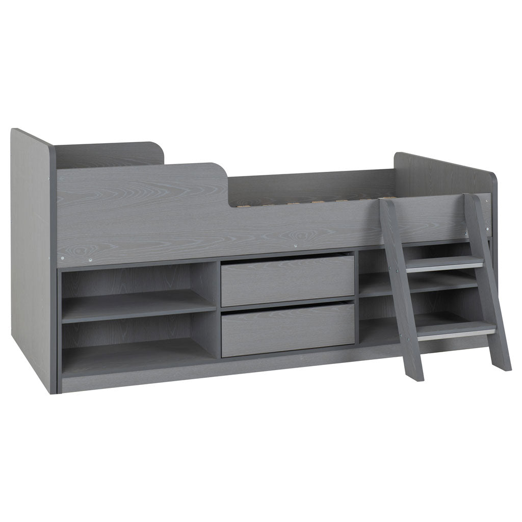 Wooden Low Sleeper Bed With Ladder - Felix