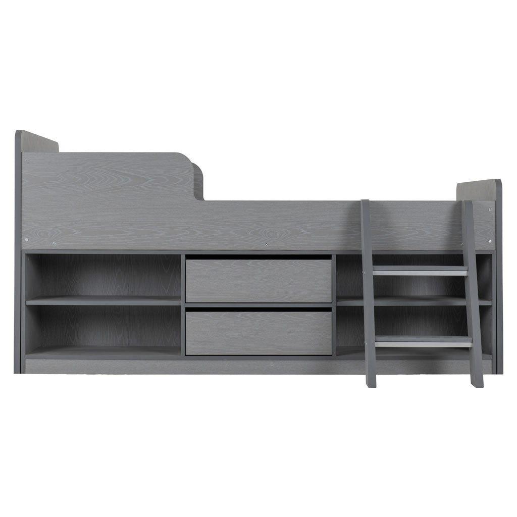 Wooden Low Sleeper Bed With Ladder - Felix