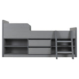 Wooden Low Sleeper Bed With Ladder - Felix