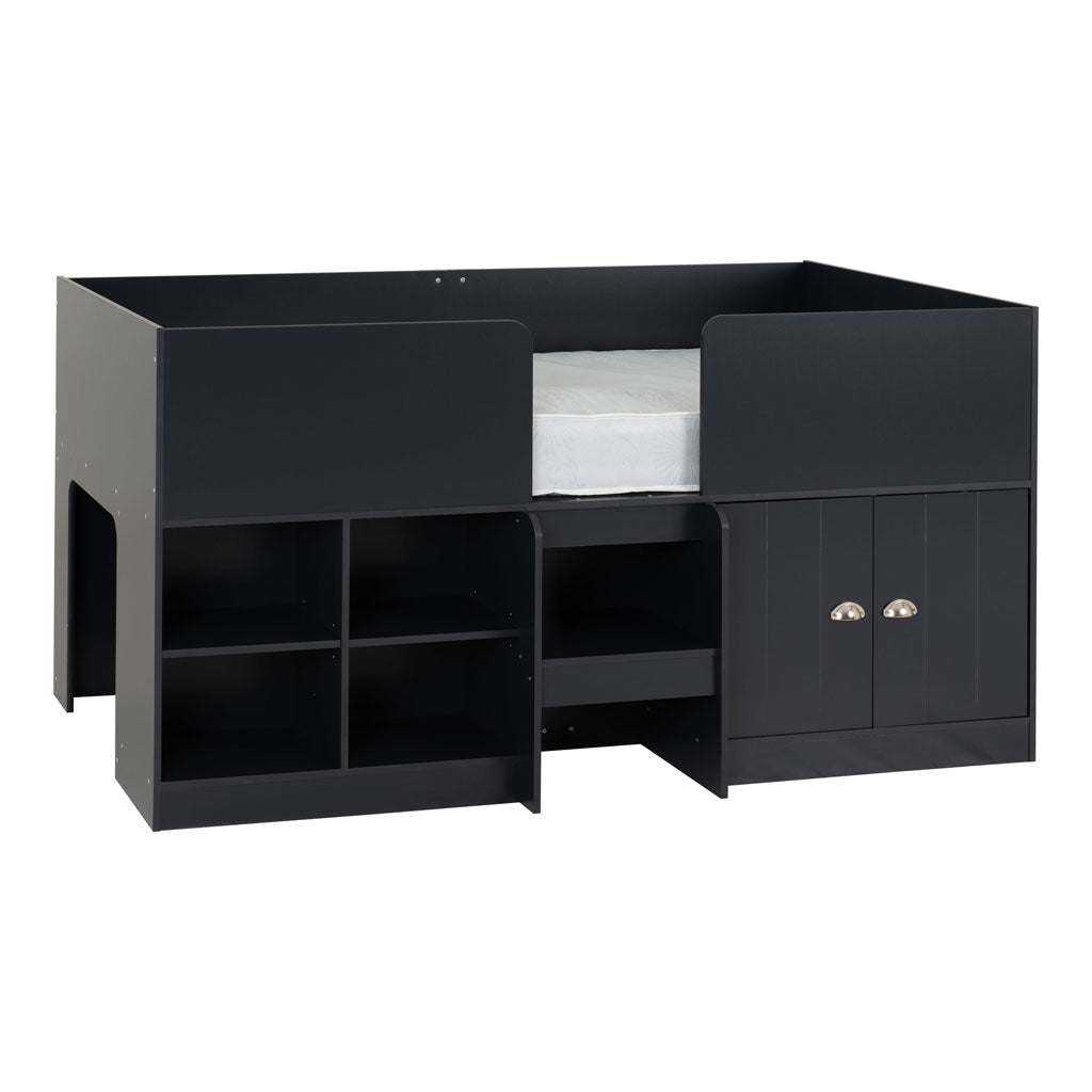 Wooden Low Sleeper Bed With Ladder - Orlando