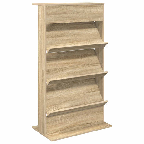 Wooden Magazine Rack 126cm High With 3 Shelves - Vantage Home