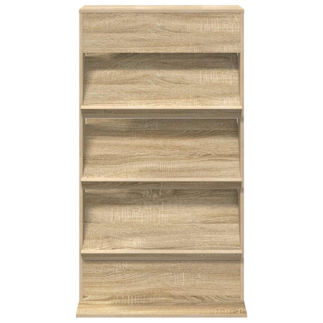 Wooden Magazine Rack 126cm High With 3 Shelves - Vantage Home