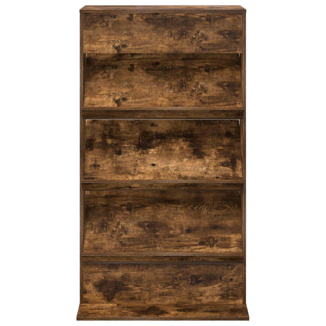 Wooden Magazine Rack 126cm High With 3 Shelves - Vantage Home