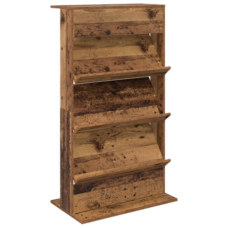 Wooden Magazine Rack 126cm High With 3 Shelves - Vantage Home