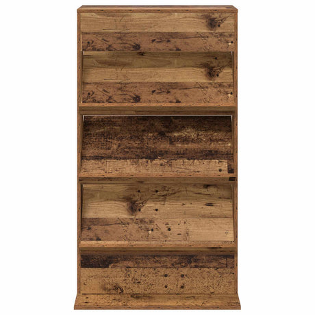 Wooden Magazine Rack 126cm High With 3 Shelves - Vantage Home