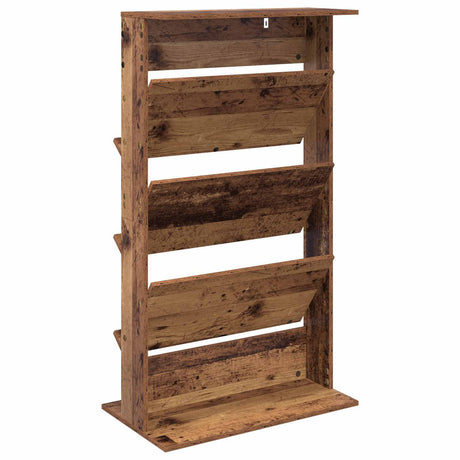 Wooden Magazine Rack 126cm High With 3 Shelves - Vantage Home