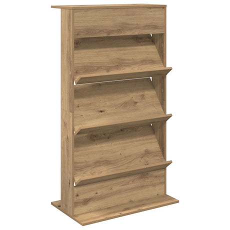 Wooden Magazine Rack 126cm High With 3 Shelves - Vantage Home