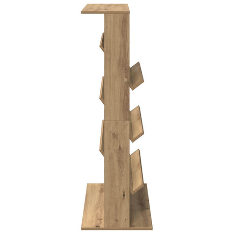 Wooden Magazine Rack 126cm High With 3 Shelves - Vantage Home