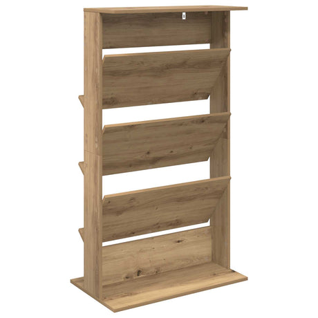 Wooden Magazine Rack 126cm High With 3 Shelves - Vantage Home