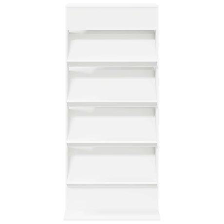 Wooden Magazine Rack 156cm High With 4 Shelves - Vantage Home