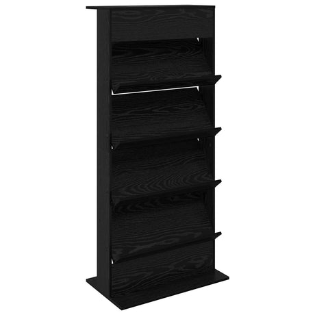 Wooden Magazine Rack 156cm High With 4 Shelves - Vantage Home