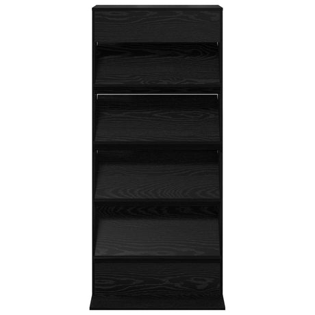 Wooden Magazine Rack 156cm High With 4 Shelves - Vantage Home