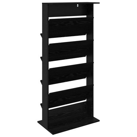 Wooden Magazine Rack 156cm High With 4 Shelves - Vantage Home