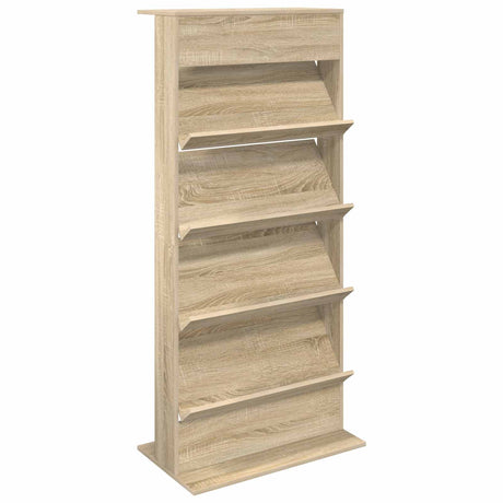 Wooden Magazine Rack 156cm High With 4 Shelves - Vantage Home