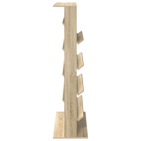 Wooden Magazine Rack 156cm High With 4 Shelves - Vantage Home