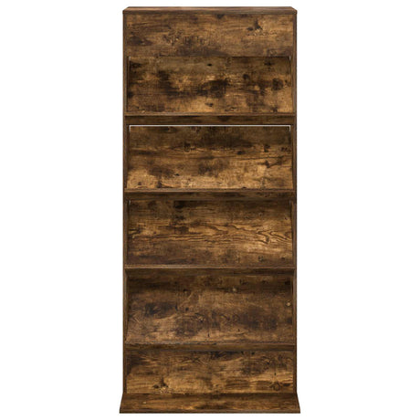 Wooden Magazine Rack 156cm High With 4 Shelves - Vantage Home
