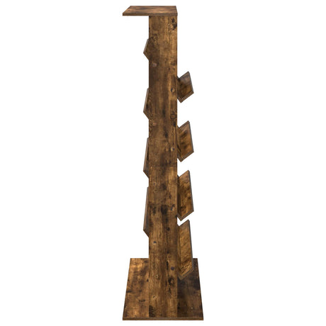 Wooden Magazine Rack 156cm High With 4 Shelves - Vantage Home